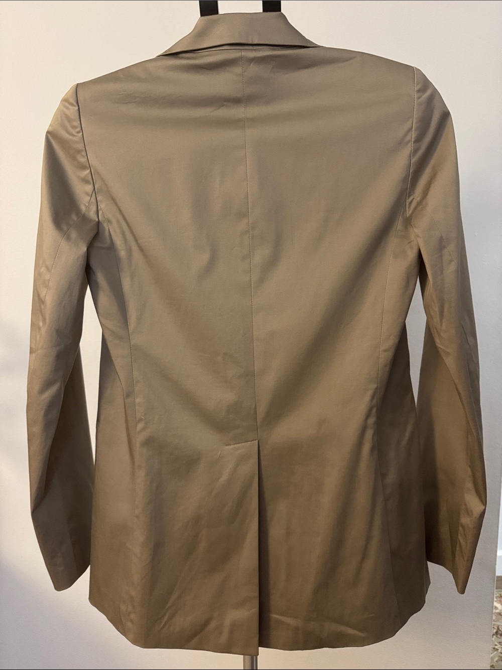 Club Monaco Taupe Cotton Structured Tailored Blazer Jacket Size 2 Minimalist - Picture 5 of 8